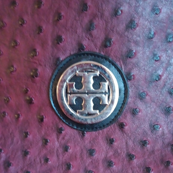 Tory Burch Burgandy/Plum Tote Bag Pristine Condition - Picture 2 of 11